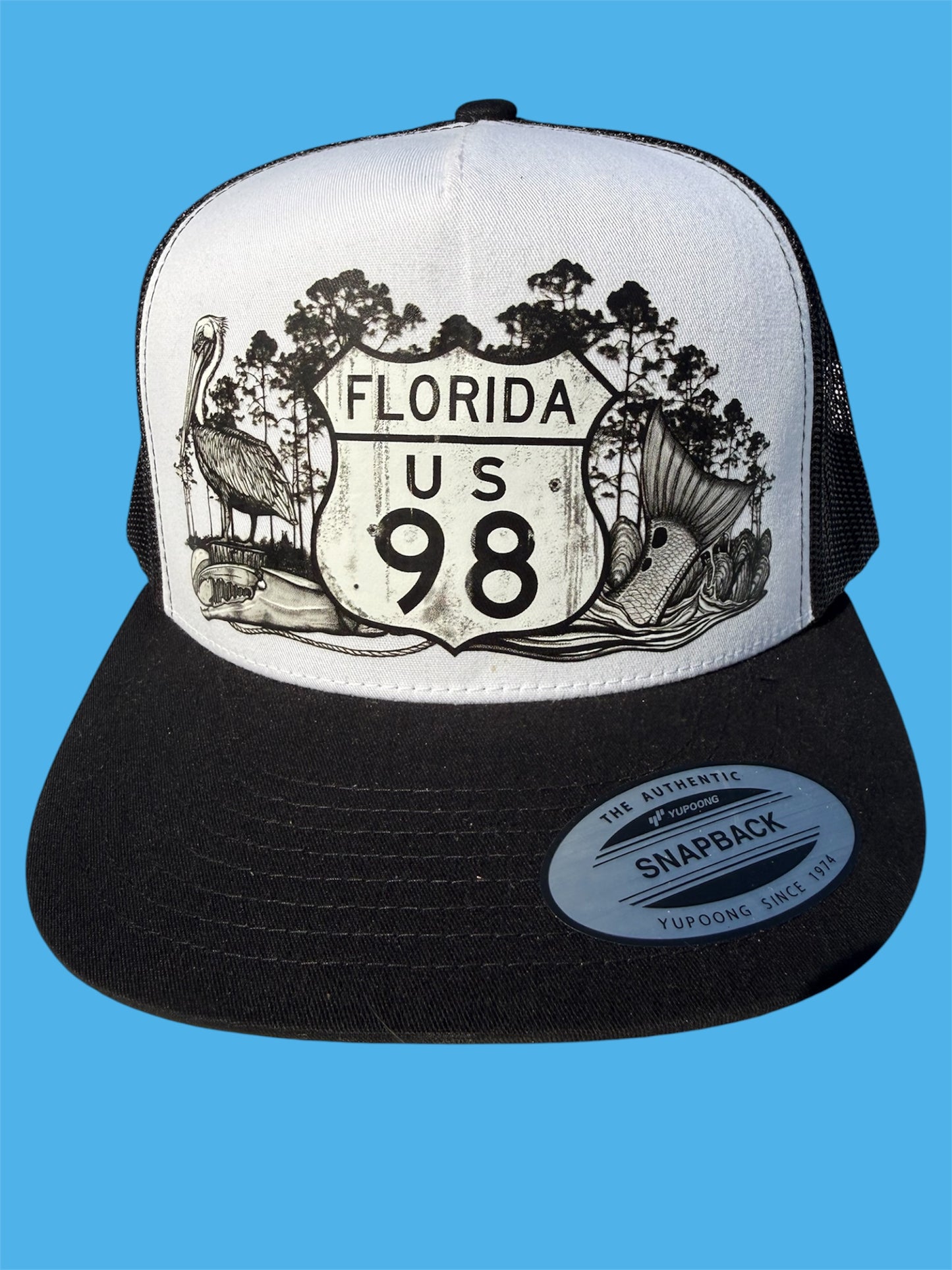 HWY 98 Flatbill Trucker Hat