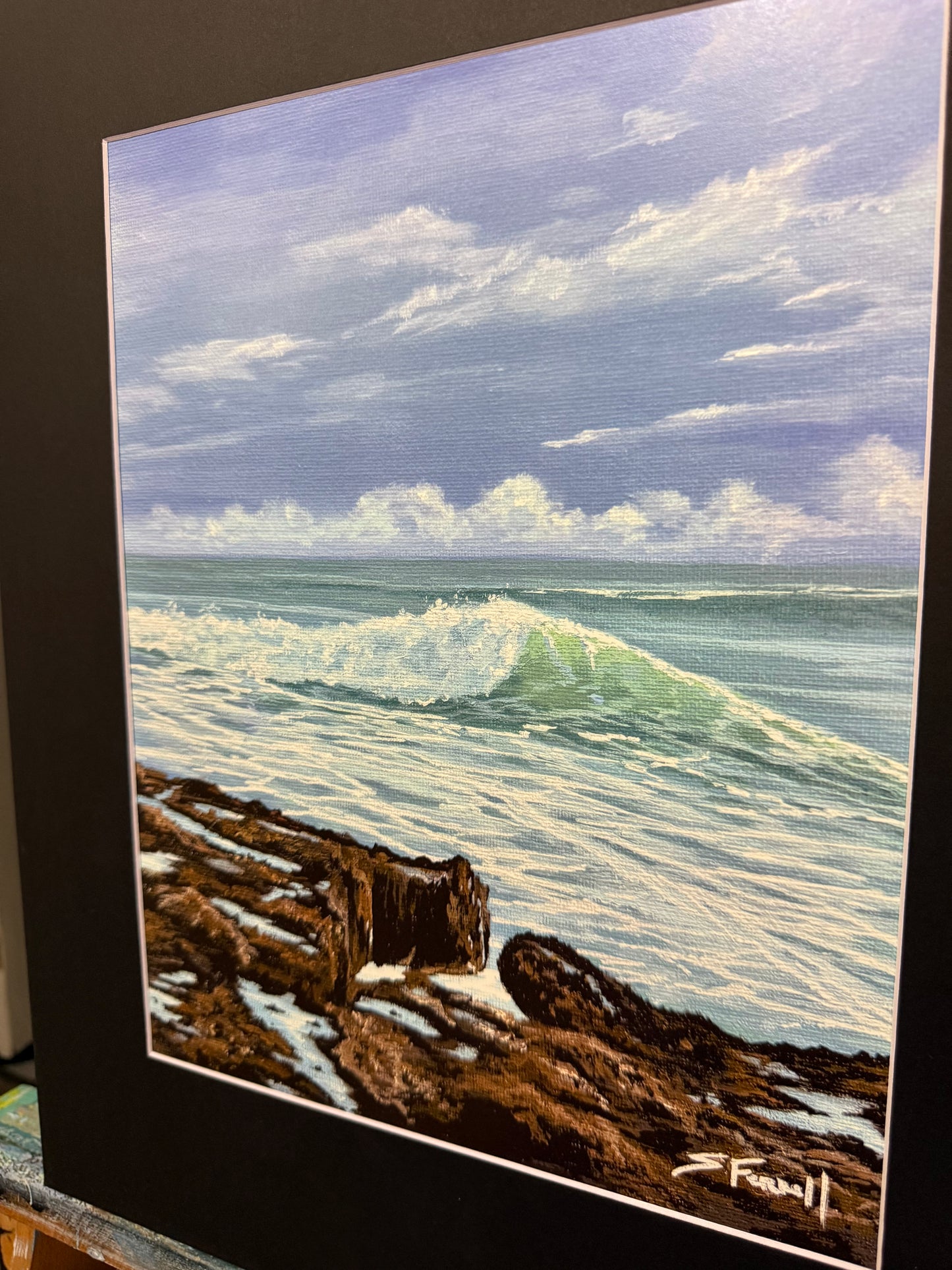 Stuart Rocks painting 16” X 20” Giclee Print
