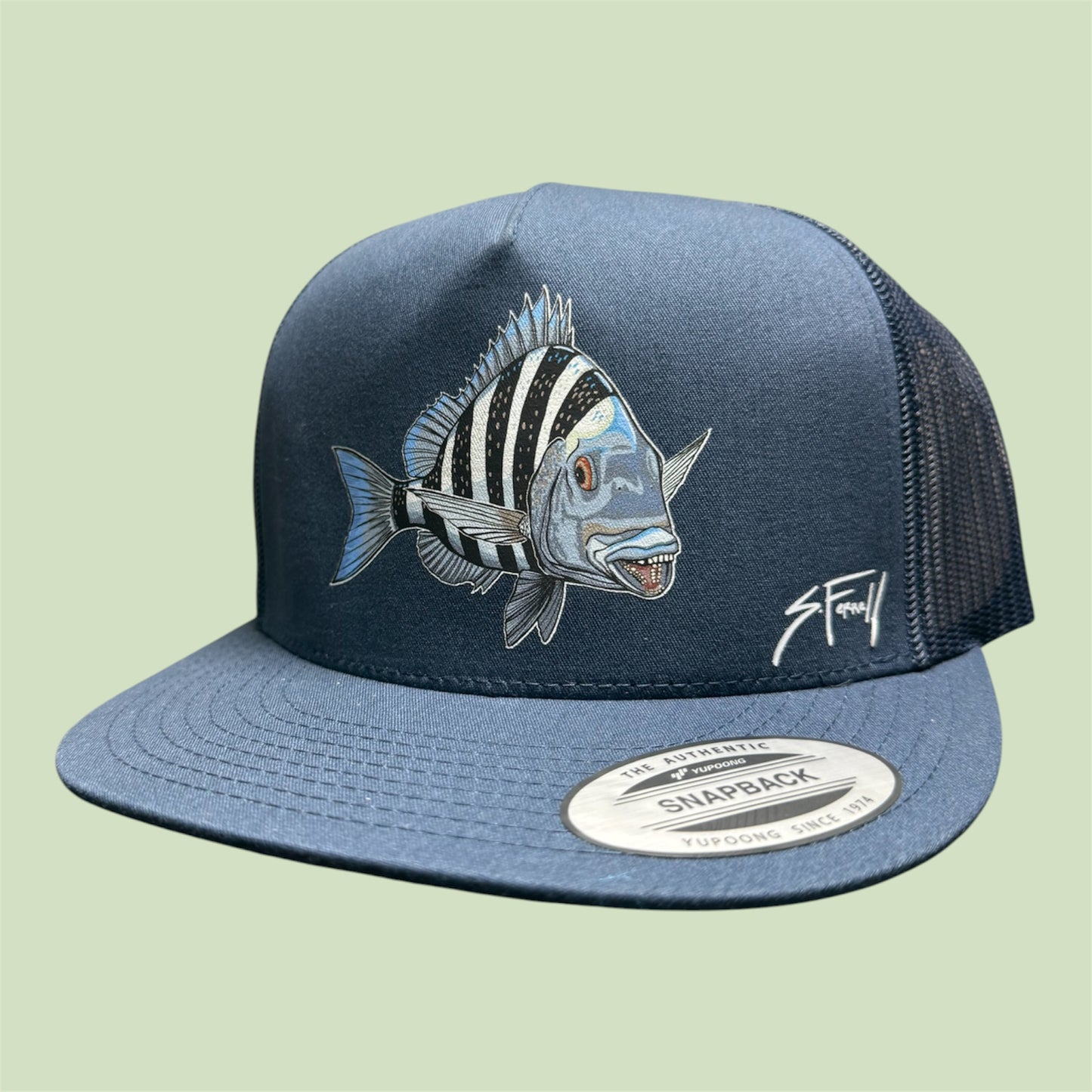Sheepshead Flatbill trucker hat