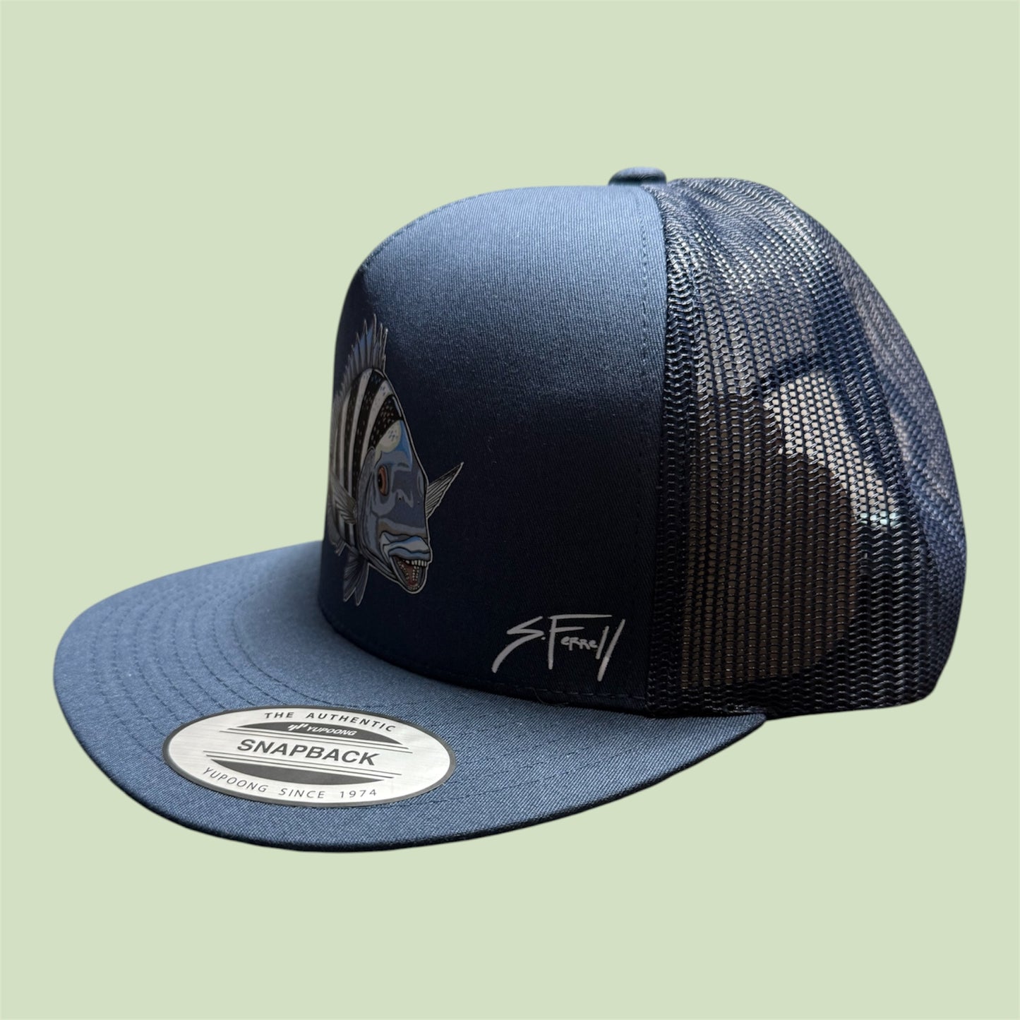 Sheepshead Flatbill trucker hat
